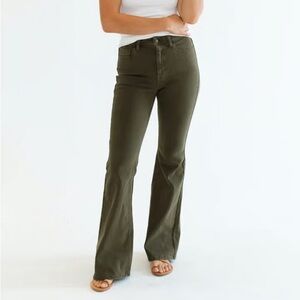 CJLA Austin Flare Jeans in Olive